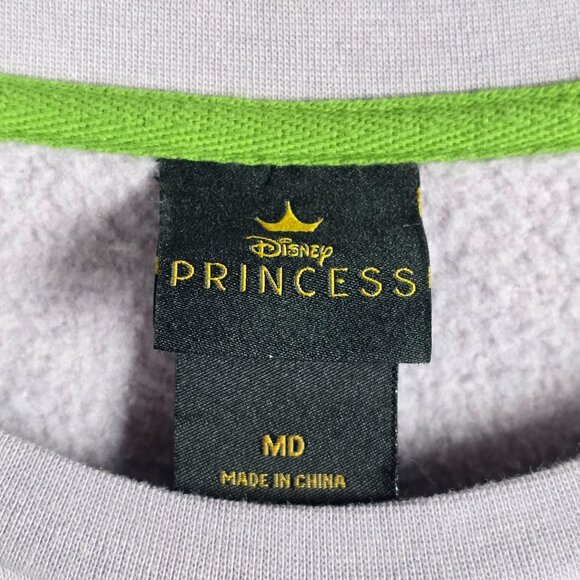 Disney Princess Embroidered Rapunzel Womens Medium Long Sleeve Purple Sweatshirt - Picture 3 of 6